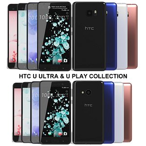 realistic htc u ultra 3d model