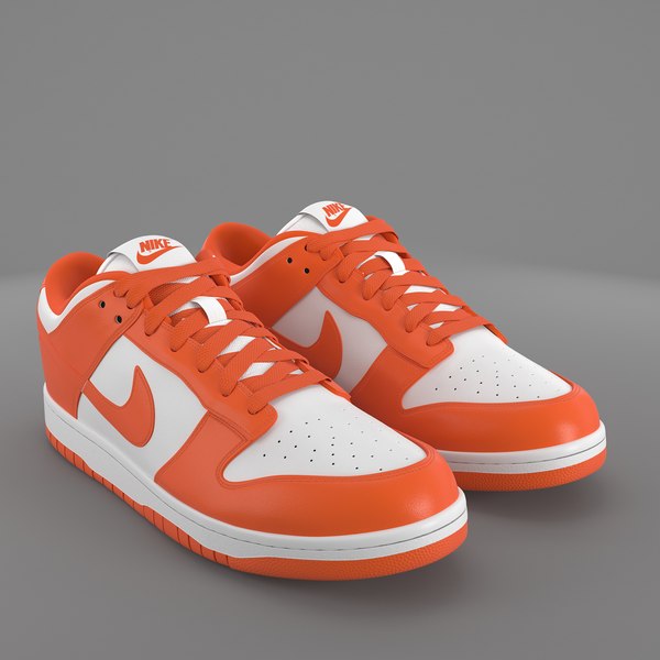 3D модель Nike Dunk Low оранжевый 