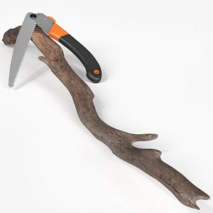 Folding Garden Saw for Cutting Dry Branches 3D model