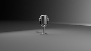 microphone 3D model