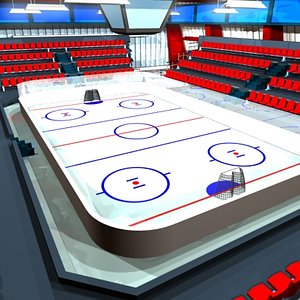 icehockey arena 3d max