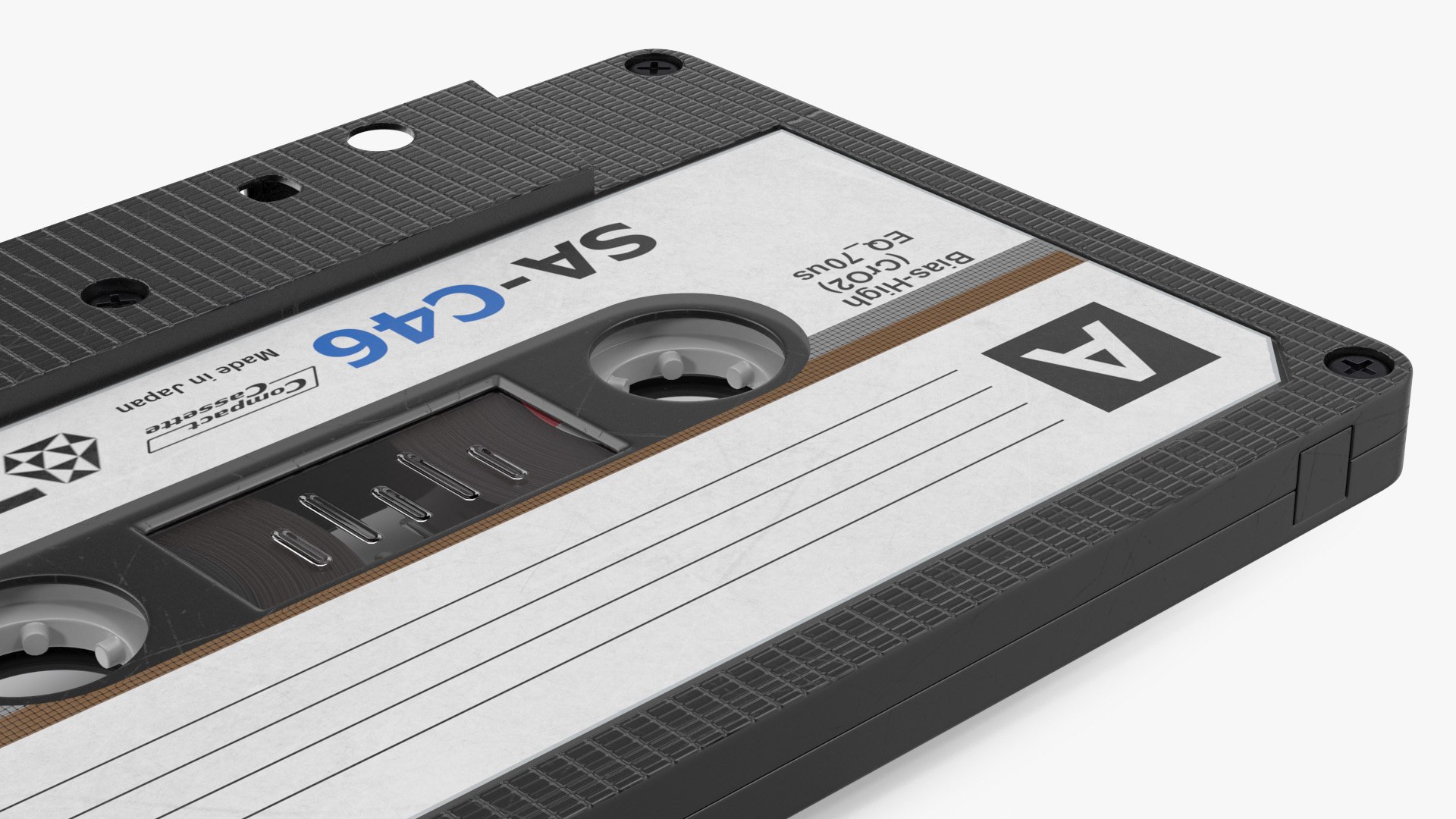3D TDK SA C46 Cassette Tape https://p.turbosquid.com/ts-thumb/ku/8U69or/KE/tdksac46cassettetape3dmodel008/jpg/1623933147/1920x1080/fit_q87/3f467c7461af9b6fa0c29ce75c2855aae9c99e33/tdksac46cassettetape3dmodel008.jpg