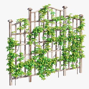 3D Vinyl Lattice Panel Trellis model