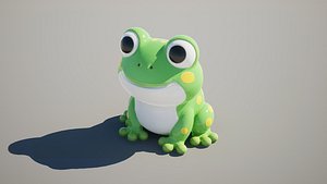 3D model Cute Frog Toy