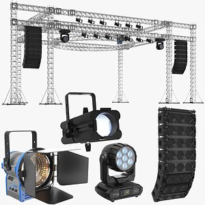 3D model Detailed Full Truss Collection