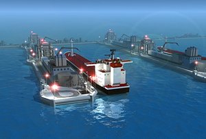 Oil Tanker Fueling Dock