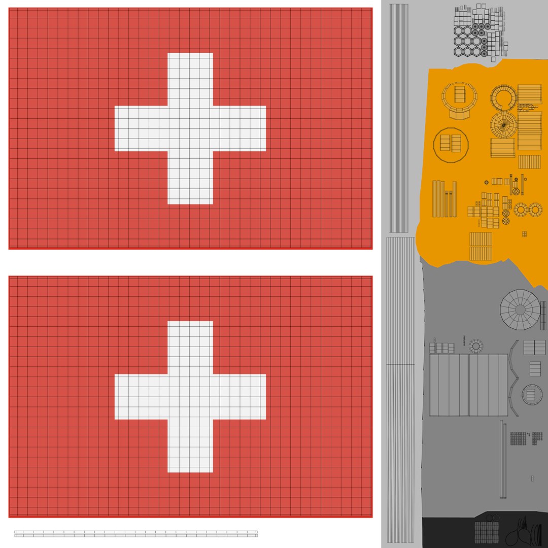 3D Swiss Flags - TurboSquid 2209899