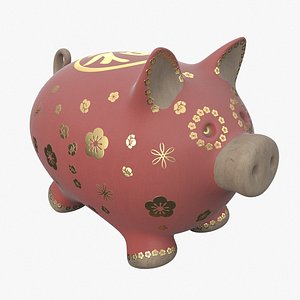 tet pig decoration 3D