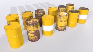 3D Barrel PBR Pack 4