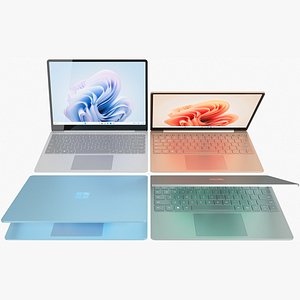Microsoft Surface Laptop Go 3 All Colors Rigged