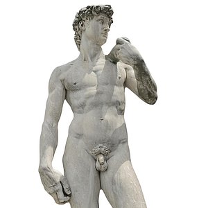 3D model David Sculpture Michelangelo Scan