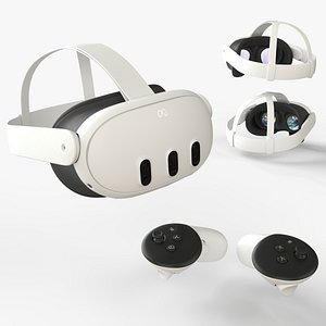 Meta Quest 3 with Meta Touch Plus controllers