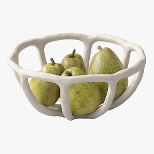 3D Nested bowl with pears