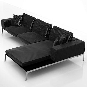 FLEXFORM LIFESTEEL 218 CM SOFA SECTIONAL CONTEMPORARY