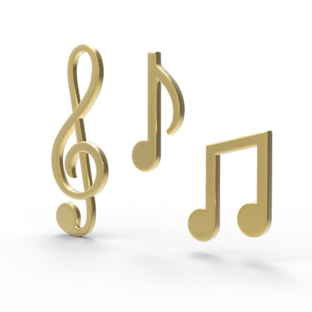3d Symbols Music Model