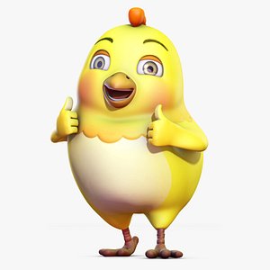 Cartoon Chicken Rigged