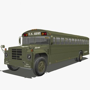 army bus 3d model