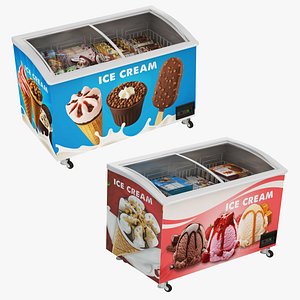 3D model Ice Cream Freezer 2 in 1