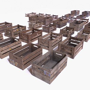 Wooden crates collection