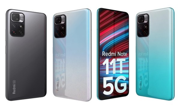 Xiaomi Redmi Note 11T 5G All Colors 3D model