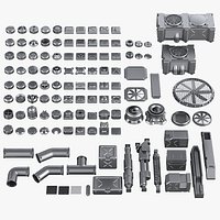 Sci-Fi Hard Surface Kit Subdivision Ready