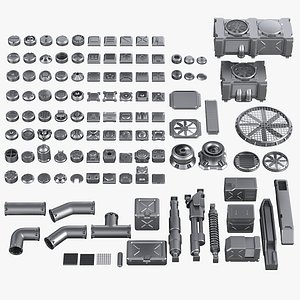 Sci-Fi Hard Surface Kit Subdivision Ready