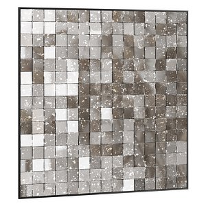 Antique Glass Mosaic Mirror
