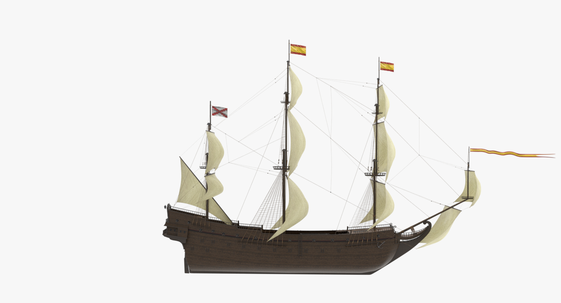 spanish galleon 3D https://p.turbosquid.com/ts-thumb/kv/1Zb89T/LieJgFb8/image.png/png/1543619093/1920x1080/turn_fit_q99/bc1cf53bc96c14f13a2de37e4a69cb2ecef578d9/image.png-1.jpg