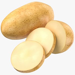 3D Potato Set model