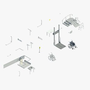 Equipment for people  with limited mobility - Revit family model