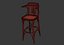 3D Bar Chair model