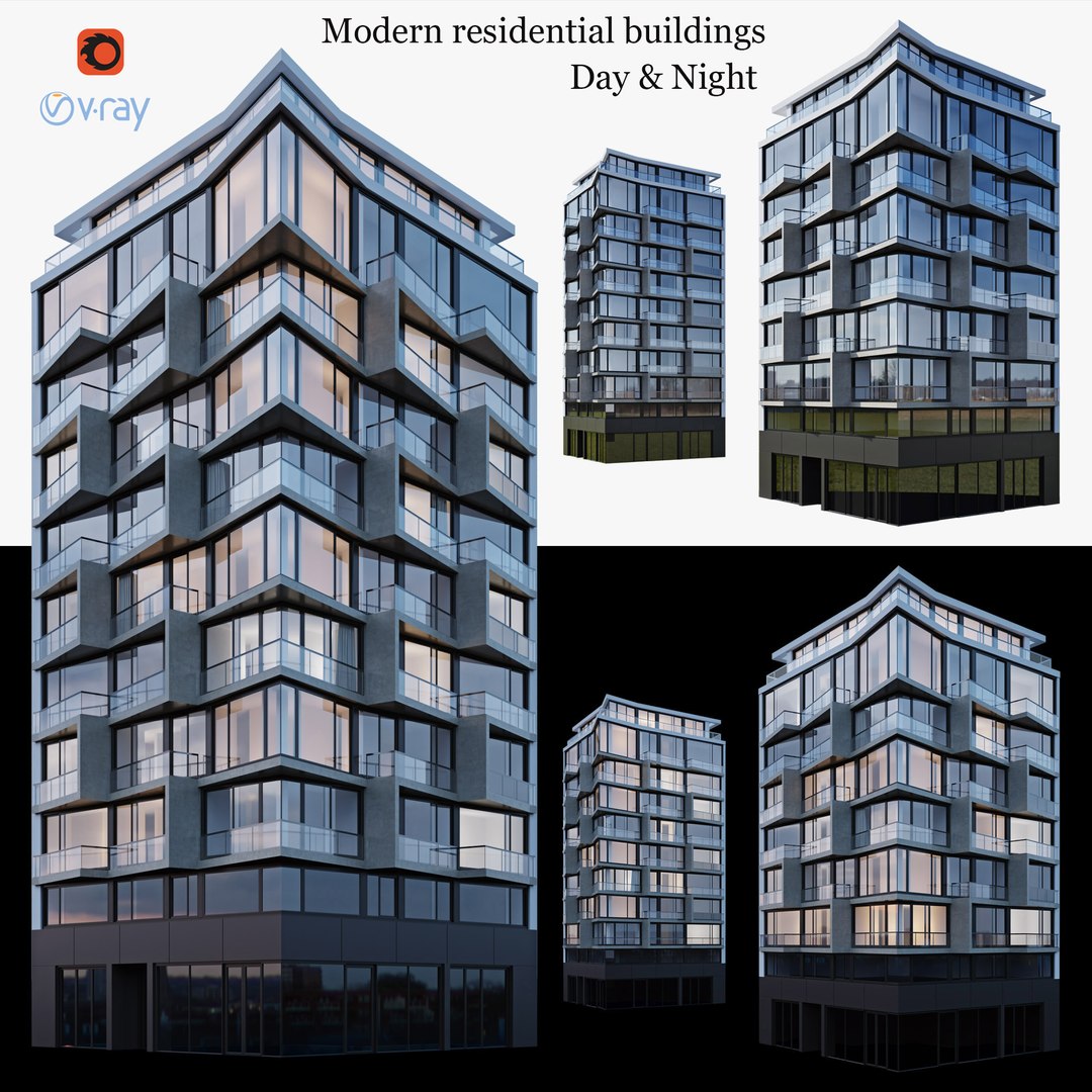 Apartment Building 3D - TurboSquid 1368005