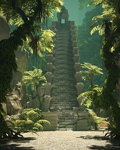 3D Temple Jungle