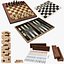 3D board backgammon chess jenga model