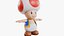 3D toad toadstool mushroom super mario