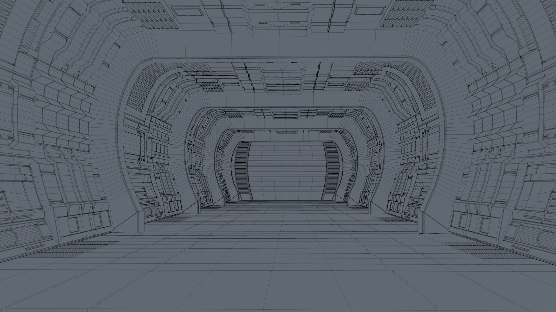 Sci Fi Corridor Model - TurboSquid 2094010