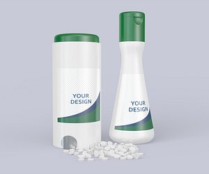 3D model Sugar Substitute Bottles