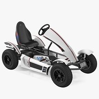 Kids Pedal Go Kart with Frame Race White(1)