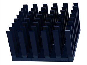 Computer Motherboard Cooling Heatsink 3D model