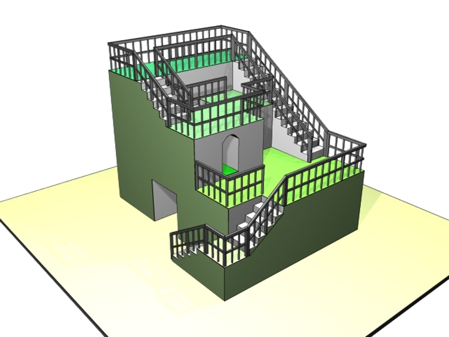 playground structure 3d x