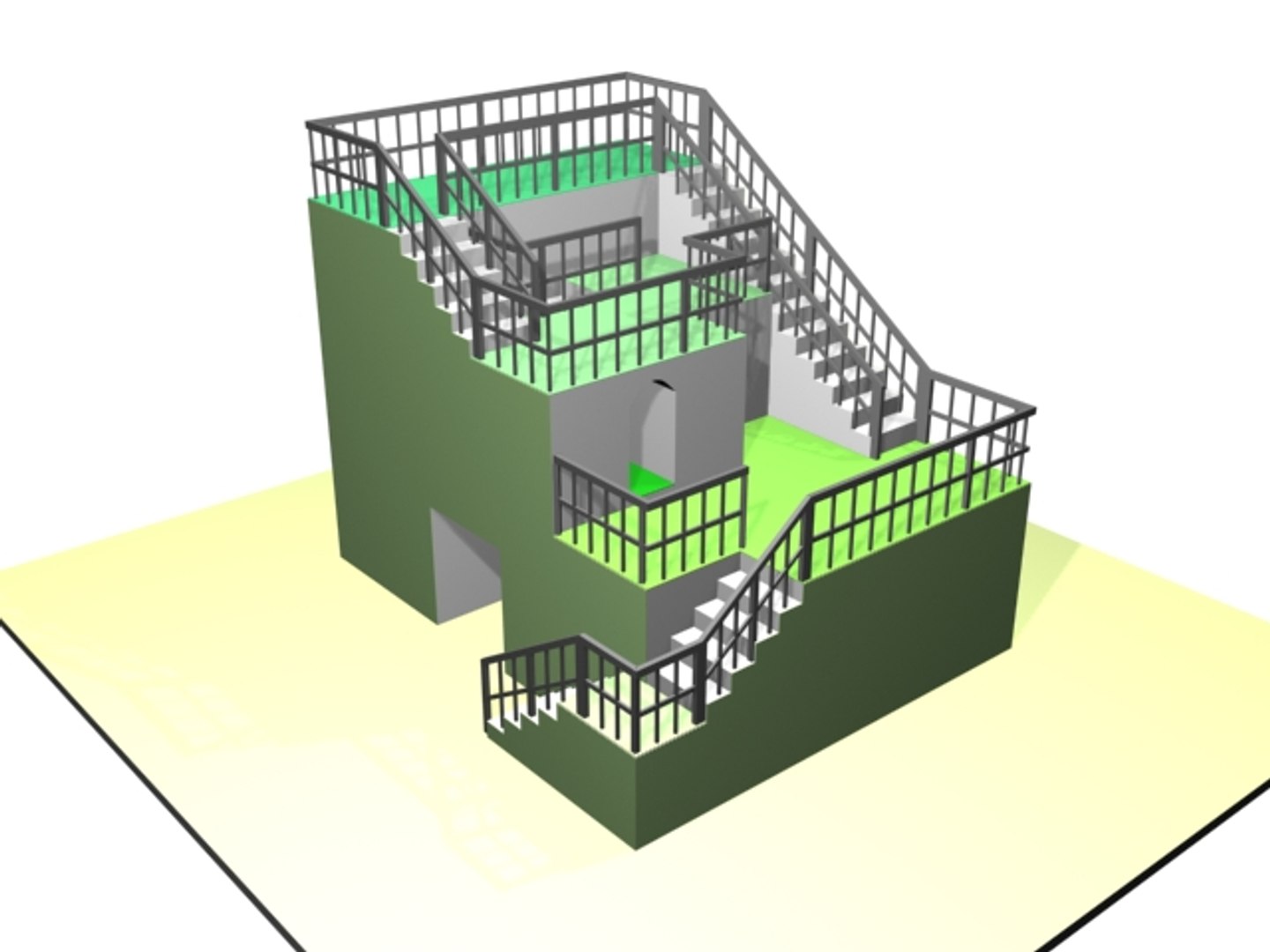 playground structure 3d x