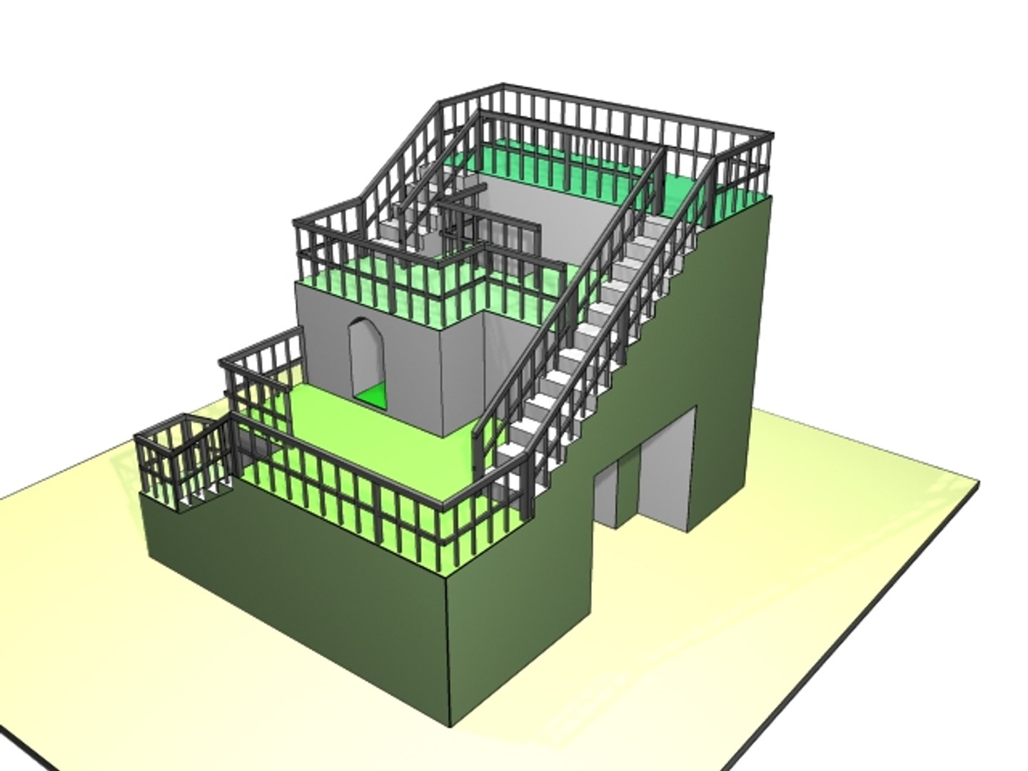 playground structure 3d x