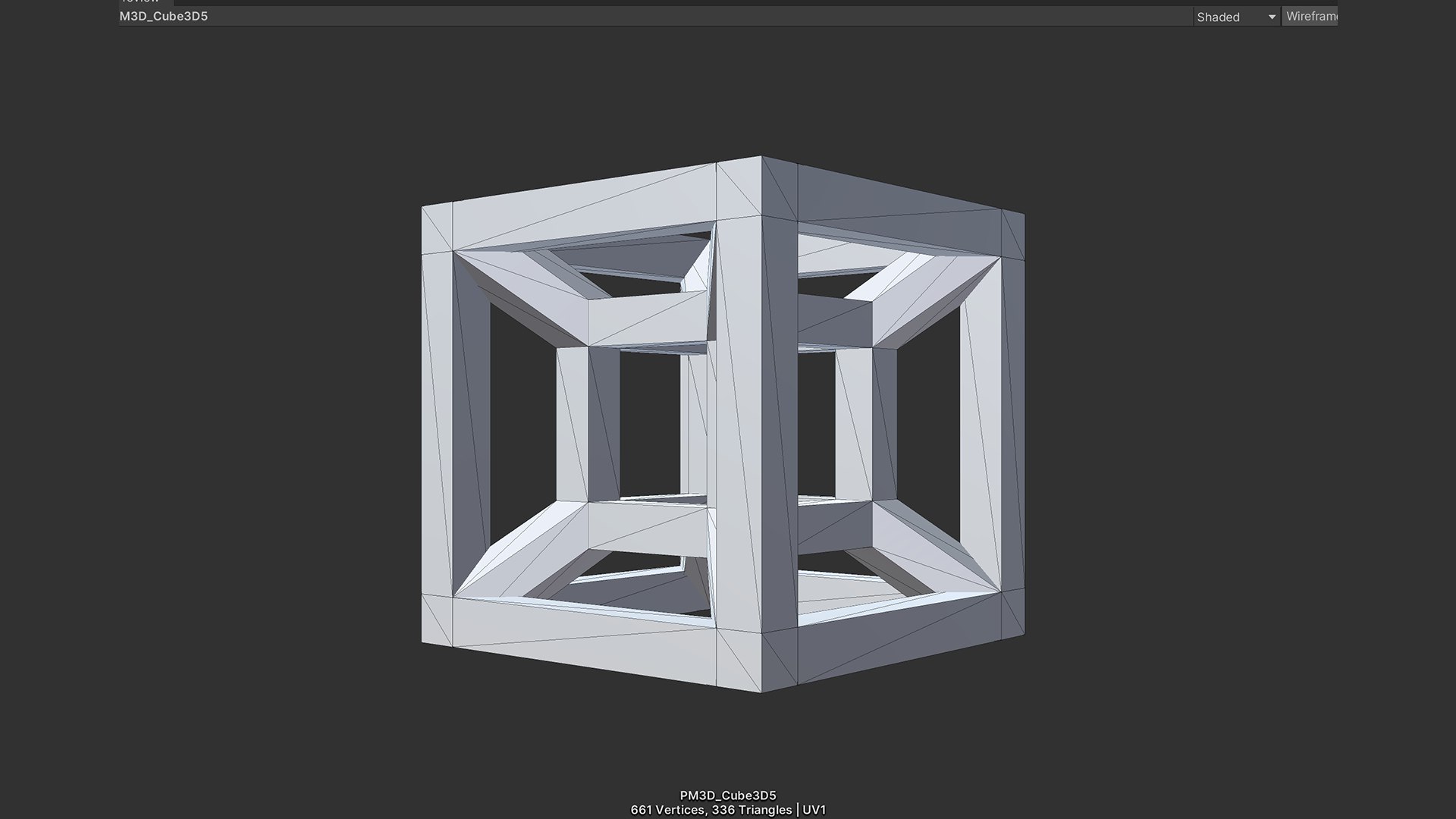 3D Model Tesseract - Low Poly - TurboSquid 2168893