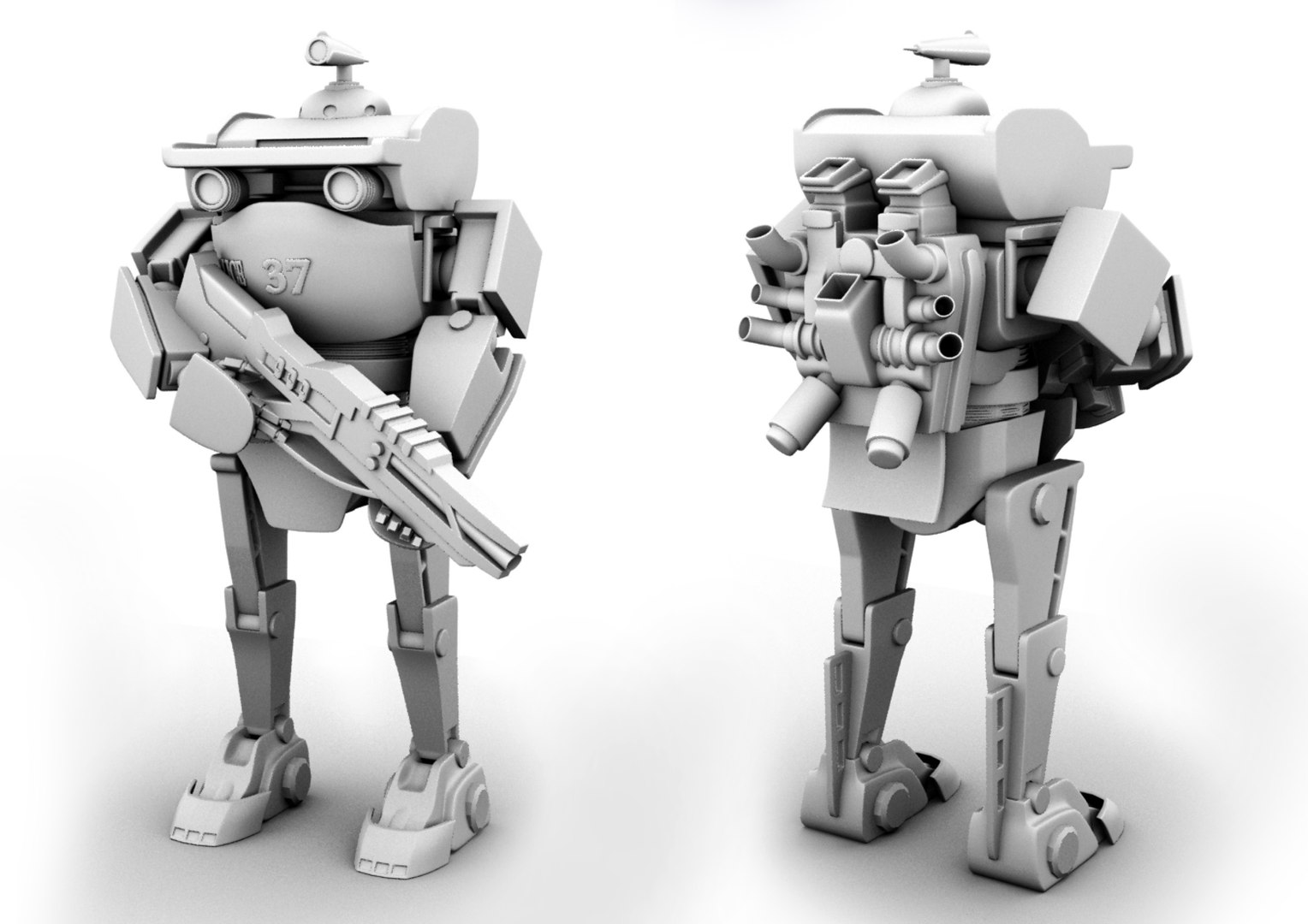 3d Model Policemachine37 Machine Police