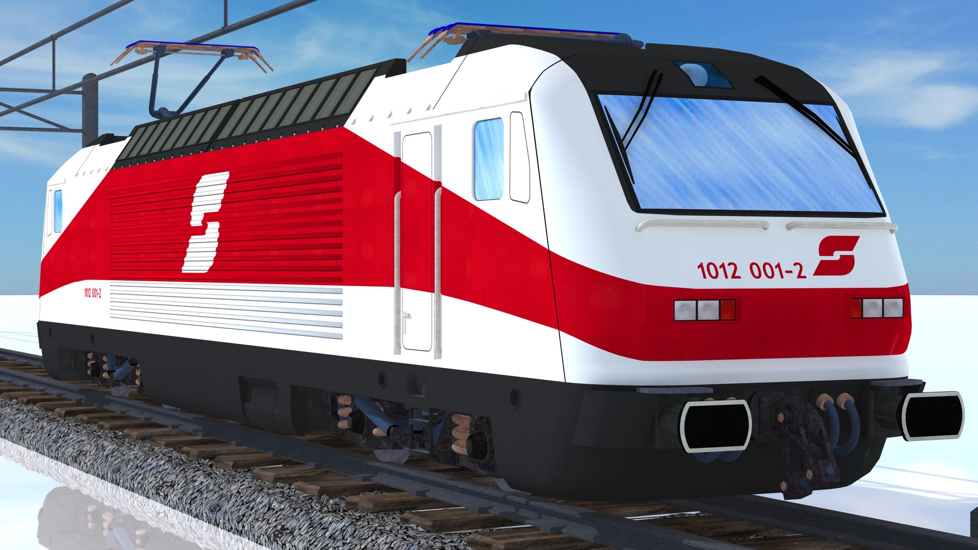 Oebb Class 1012 Electric Locomotive Model - TurboSquid 2001289