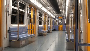 3D metro train