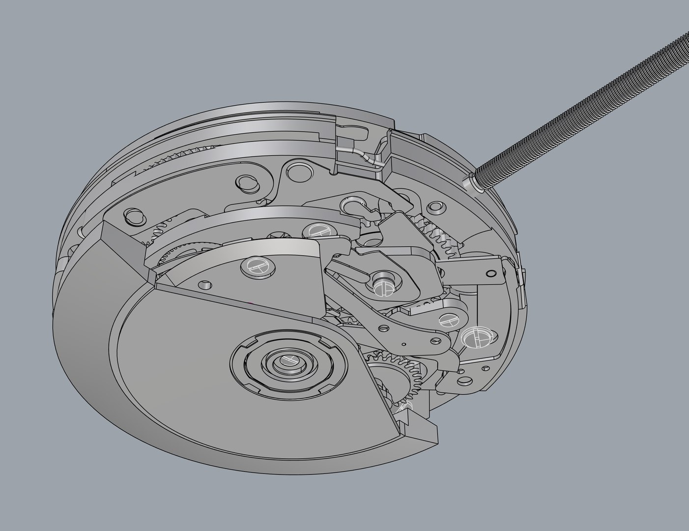 Boîtier De Montre Model 3 Pour Mouvement ETA 7750 - Avec Verre Saphir Anti-reflet - Neuf Sans Emballage