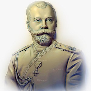 Nicholas II of Russia Nikolai II Alexandrovich Romanov FREE OBJ STL