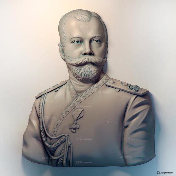 Figurine Nikolai II Nicholas Romanov Emperor of All Russia Russian Tsar Bust 