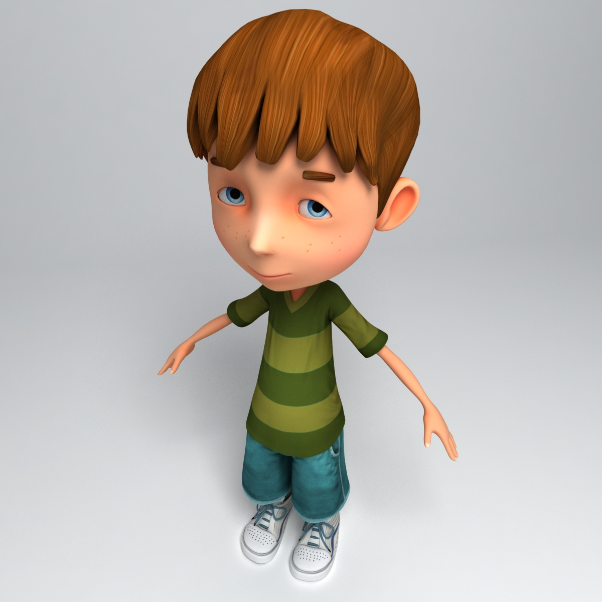 3d model cartoons boy steve